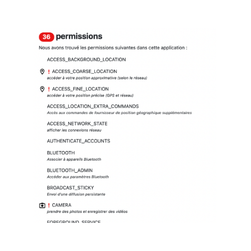 Comment manipuler exodes privacy