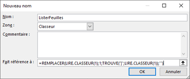 lister les noms de toutes les feuilles dans un classeur Excel - integraal-md