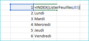 Comment lister les noms de toutes les feuilles dans un classeur Excel
