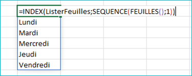 lister les noms de toutes les feuilles dans un classeur Excel - integraal-md